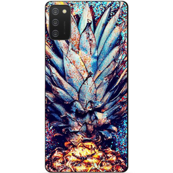 

Силиконовый бампер чехол Candy для Samsung A02s с рисунком Ананас