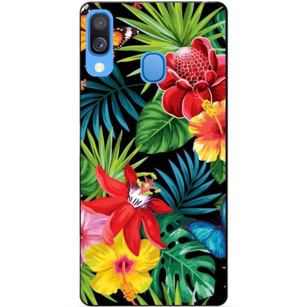 

Чехол силиконовый Candy для Samsung A40 2019 Galaxy A405f с рисунком Райские цветы