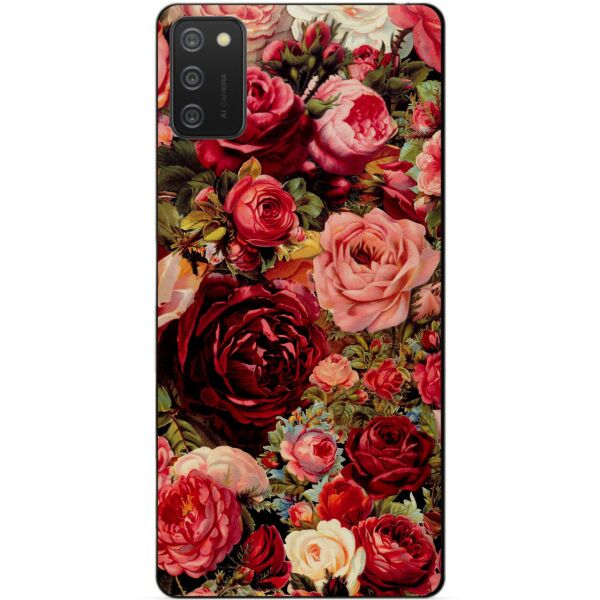 

Силиконовый бампер чехол Candy для Samsung A02s с рисунком Красные Розы