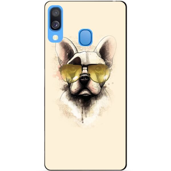 

Чехол силиконовый Candy для Samsung A40 2019 Galaxy A405f с рисунком Собака в очках