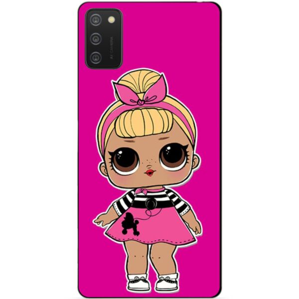 

Силиконовый бампер чехол Candy для Samsung A02s с рисунком Куколка ЛОЛ