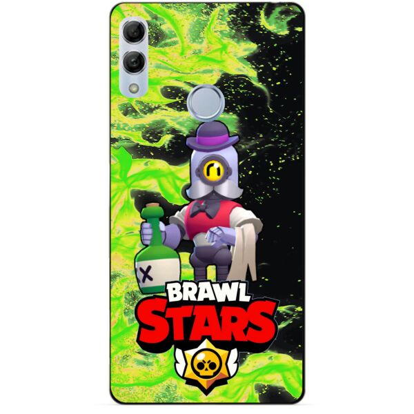 

Силиконовый бампер чехол Candy для Huawei Honor 10 Lite с героем Brawl Stars Барли