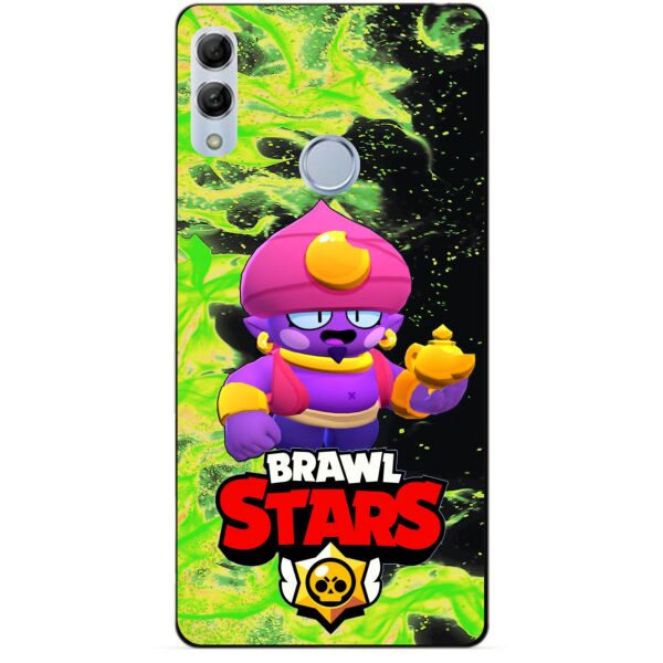 

Силиконовый бампер чехол Candy для Huawei Honor 10 Lite с героем Brawl Stars Джин