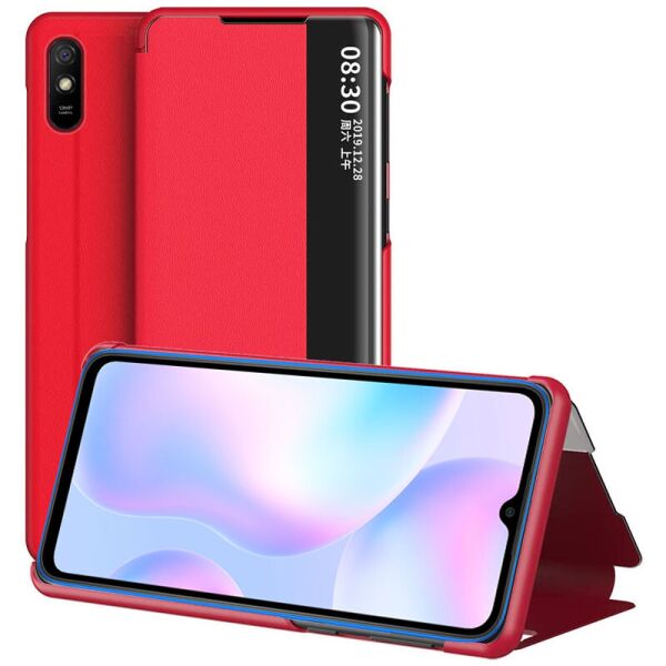 

Чехол-книжка Smart View Cover для Xiaomi Redmi 9A Красный (166239)