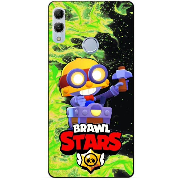 

Силиконовый бампер чехол Candy для Huawei Honor 10 Lite с героем Brawl Stars Карл
