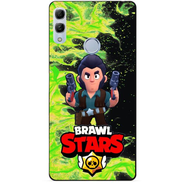 

Силиконовый бампер чехол Candy для Huawei Honor 10 Lite с героем Brawl Stars Кольт