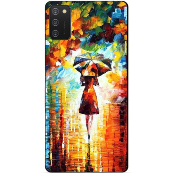 

Силиконовый бампер чехол Candy для Samsung A02s с рисунком Прогулка