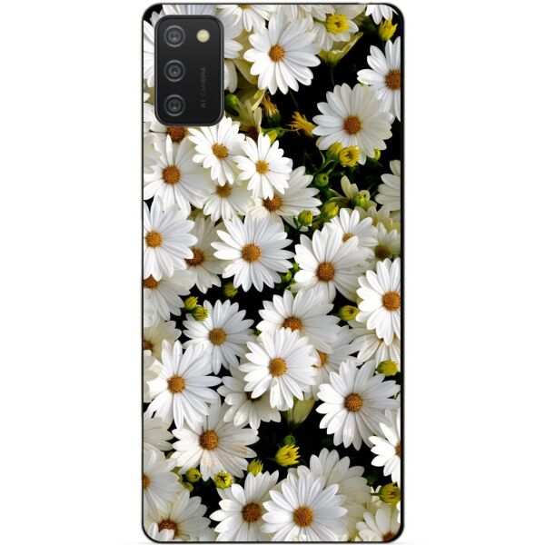 

Силиконовый бампер чехол Candy для Samsung A02s с рисунком Ромашки