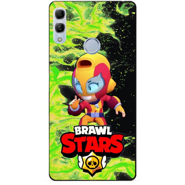 

Силиконовый бампер чехол Candy для Huawei Honor 10 Lite с героем Brawl Stars Макс