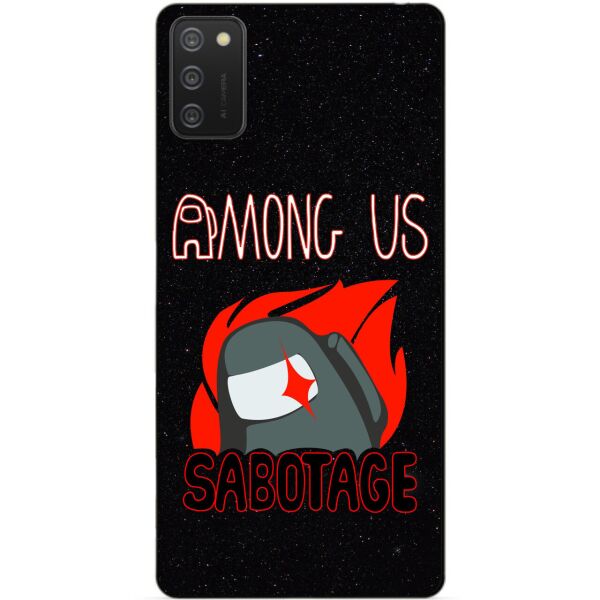 

Силиконовый бампер чехол Candy для Samsung A02s с рисунком Саботаж Among Us