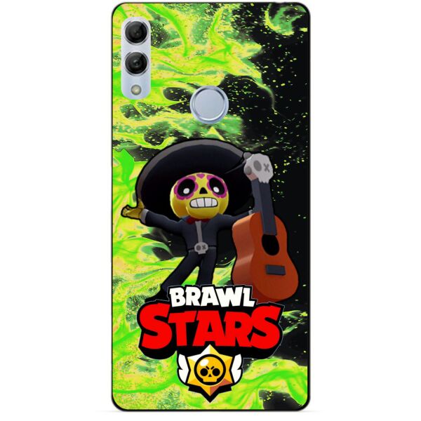 

Силиконовый бампер чехол Candy для Huawei Honor 10 Lite с героем Brawl Stars Поко