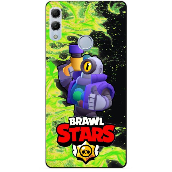 

Силиконовый бампер чехол Candy для Huawei Honor 10 Lite с героем Brawl Stars Рико