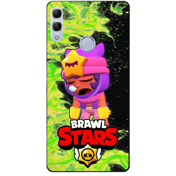

Силиконовый бампер чехол Candy для Huawei Honor 10 Lite с героем Brawl Stars Сэнди