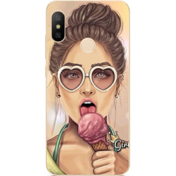 

Силиконовый чехол бампер Candy для Xiaomi Mi A2 с рисунком SuperWoman