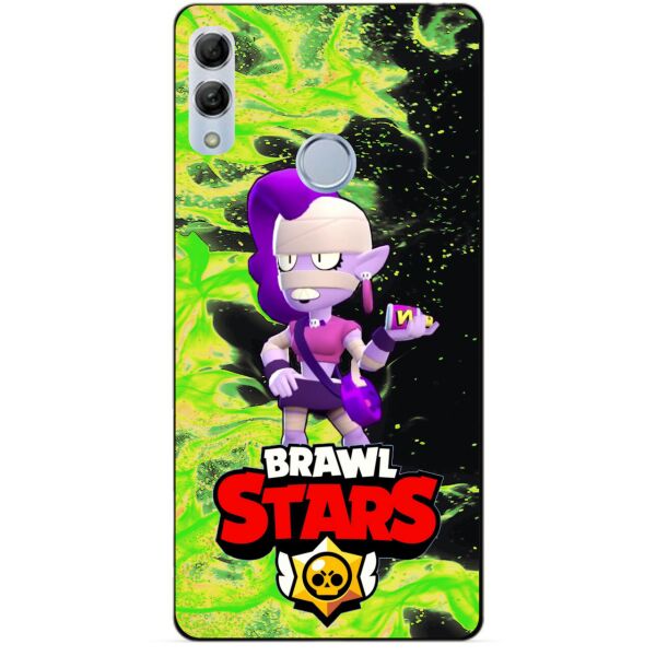 

Силиконовый бампер чехол Candy для Huawei Honor 10 Lite с героем Brawl Stars Эмз