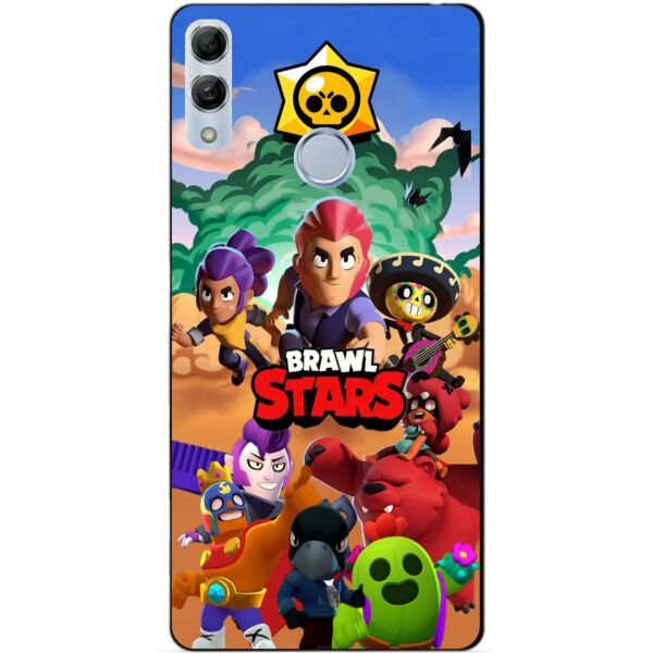 

Силиконовый бампер чехол Candy для Huawei Honor 10 Lite с рисунком Brawl Stars