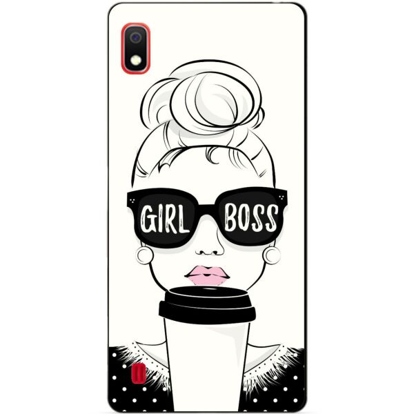 

Силиконовый бампер чехол Candy для Samsung A10 2019 Galaxy A105f с рисунком Girl Boss