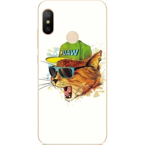 

Силиконовый чехол бампер Candy для Xiaomi Mi A2 с рисунком Кот в очках
