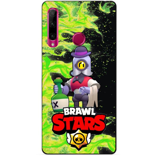 

Силиконовый бампер чехол Candy для Huawei Honor 10i с героем Brawl Stars Барли