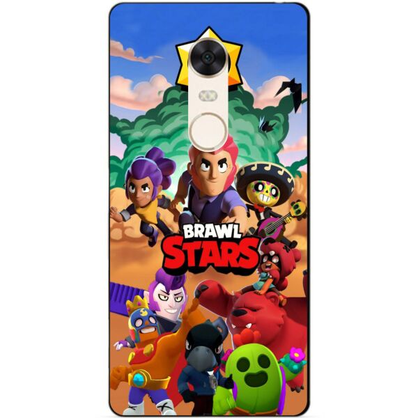 

Силиконовый бампер чехол Candy для Xiaomi Redmi 5 Plus с рисунком Brawl Stars