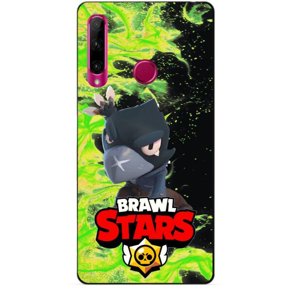 

Силиконовый бампер чехол Candy для Huawei Honor 10i с героем Brawl Stars Ворон