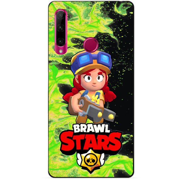 

Силиконовый бампер чехол Candy для Huawei Honor 10i с героем Brawl Stars Джесси