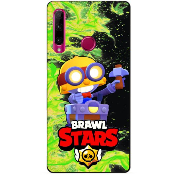 

Силиконовый бампер чехол Candy для Huawei Honor 10i с героем Brawl Stars Карл