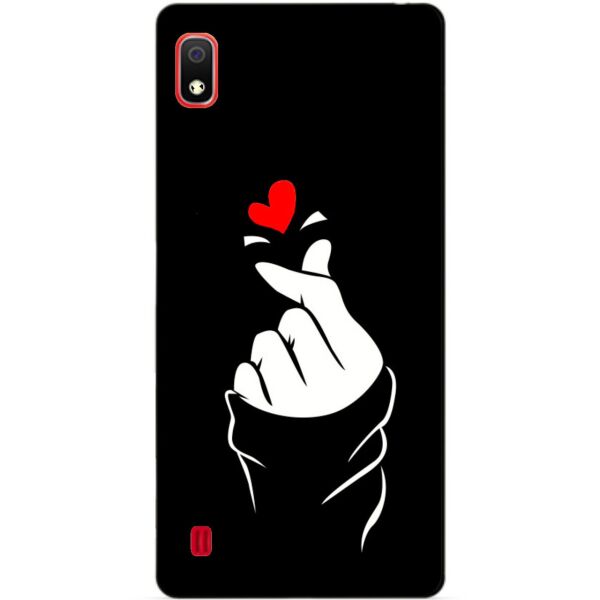 

Силиконовый бампер чехол Candy для Samsung A10 2019 Galaxy A105f с рисунком Знак любви