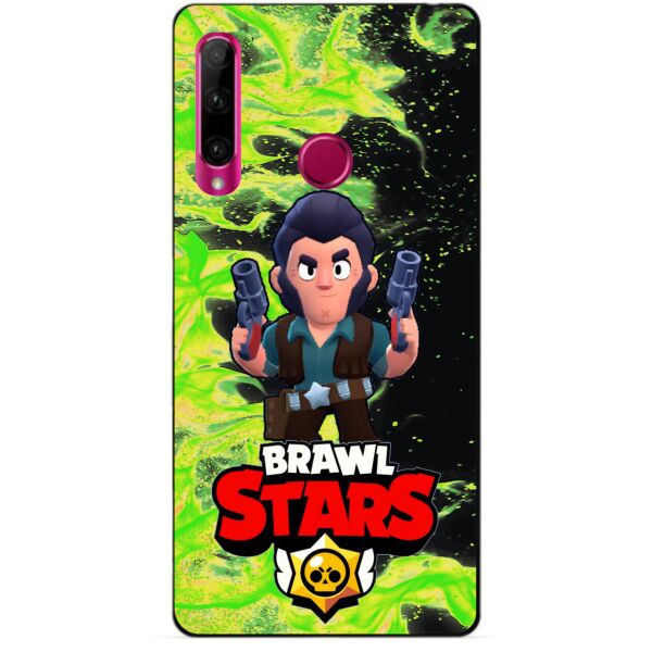 

Силиконовый бампер чехол Candy для Huawei Honor 10i с героем Brawl Stars Кольт