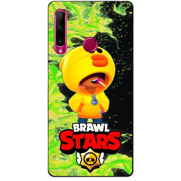 

Силиконовый бампер чехол Candy для Huawei Honor 10i с героем Brawl Stars Леон утка