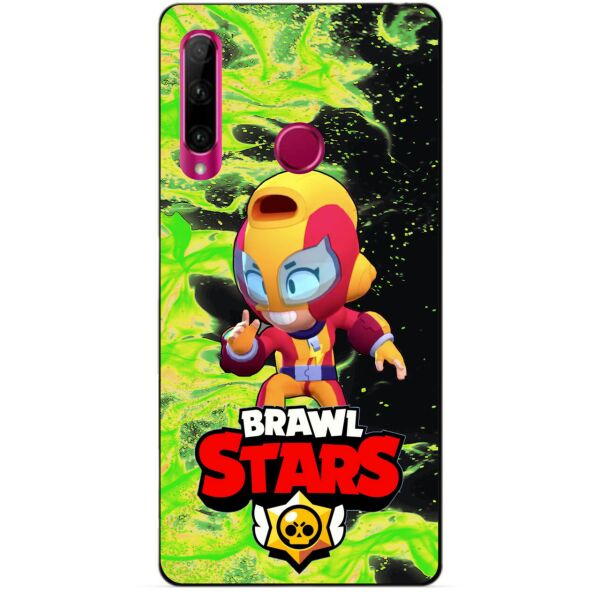 

Силиконовый бампер чехол Candy для Huawei Honor 10i с героем Brawl Stars Макс