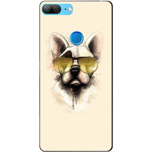 

Силиконовый чехол бампер Candy для Huawei Honor 9 Lite Собака в очках