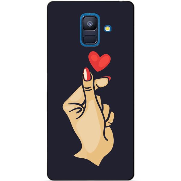 

Чехол силиконовый Candy для Samsung A6 2018 с рисунком Знак любви