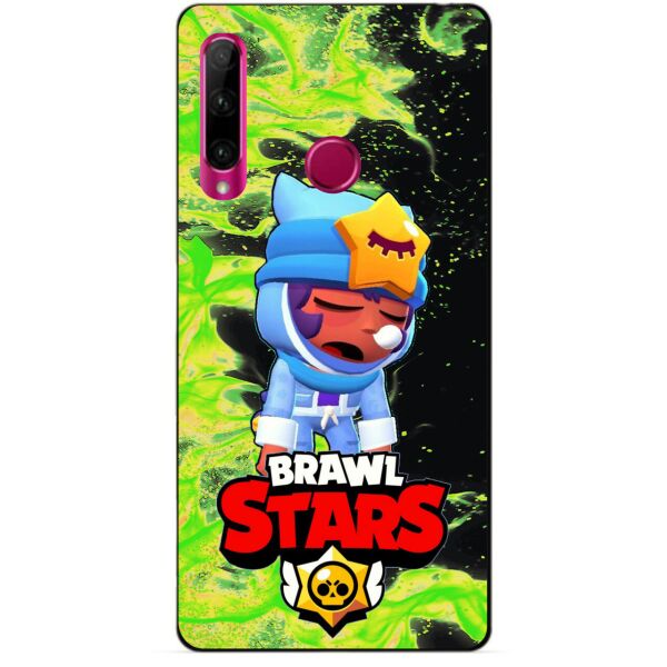 

Силиконовый бампер чехол Candy для Huawei Honor 10i с героем Brawl Stars Сонный Сэнди