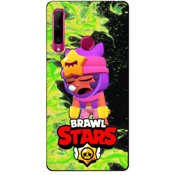 

Силиконовый бампер чехол Candy для Huawei Honor 10i с героем Brawl Stars Сэнди
