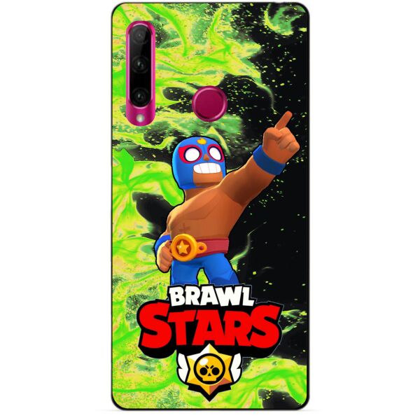 

Силиконовый бампер чехол Candy для Huawei Honor 10i с героем Brawl Stars Эль Примо