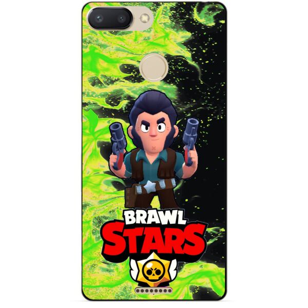 

Силиконовый бампер чехол Candy для Xiaomi Redmi 6 с Героем Brawl Stars Кольт