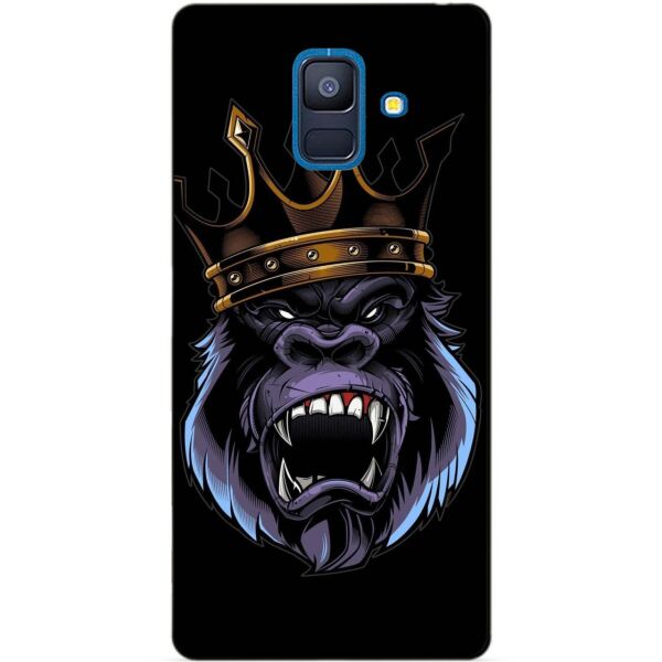 

Чехол силиконовый Candy для Samsung A6 2018 с рисунком Обезьяна в короне