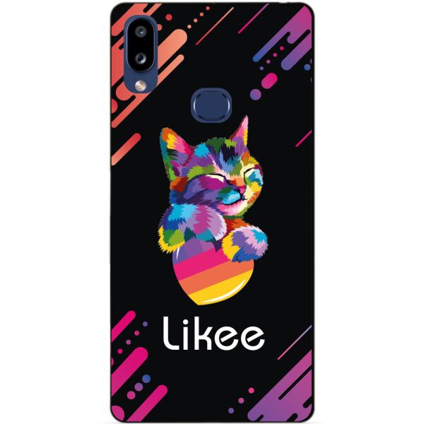 

Силиконовый бампер чехол Candy для Samsung A10s Galaxy A107F с рисунком Likee