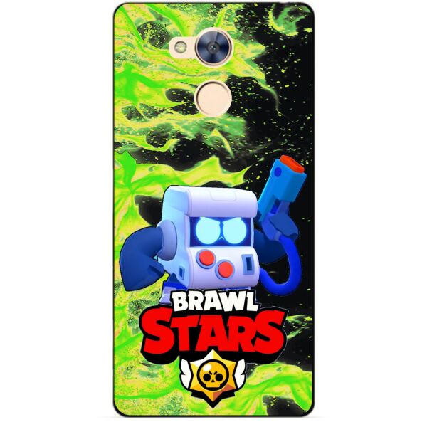 

Силиконовый бампер чехол Candy для Huawei Honor 6a с Героем Brawl Stars 8-Бит