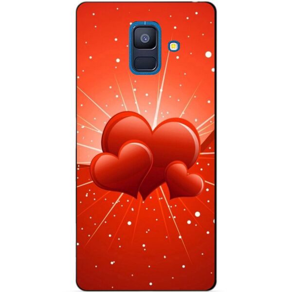 

Чехол силиконовый Candy для Samsung A6 2018 с рисунком Сердечки
