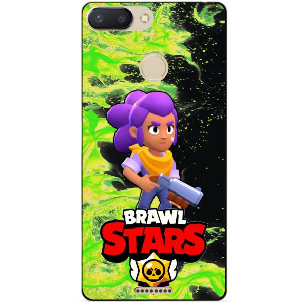 

Силиконовый бампер чехол Candy для Xiaomi Redmi 6 с Героем Brawl Stars Шелли