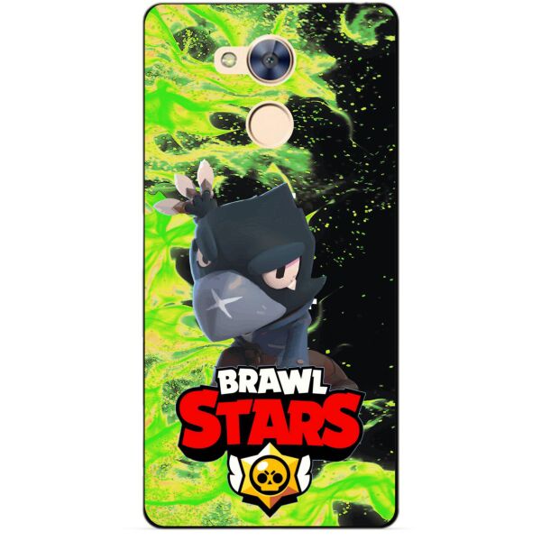 

Силиконовый бампер чехол Candy для Huawei Honor 6a с Героем Brawl Stars Ворон