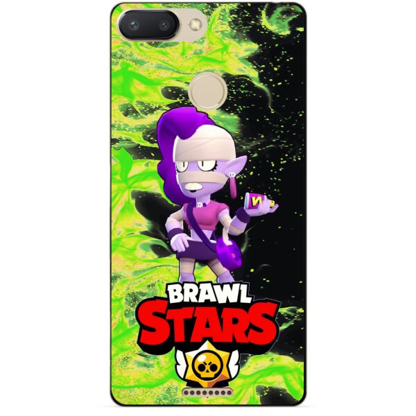 

Силиконовый бампер чехол Candy для Xiaomi Redmi 6 с Героем Brawl Stars Эмз