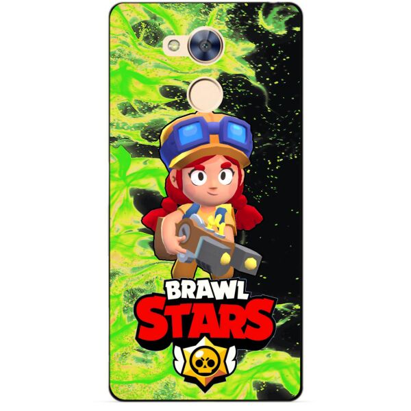

Силиконовый бампер чехол Candy для Huawei Honor 6a с Героем Brawl Stars Джесси