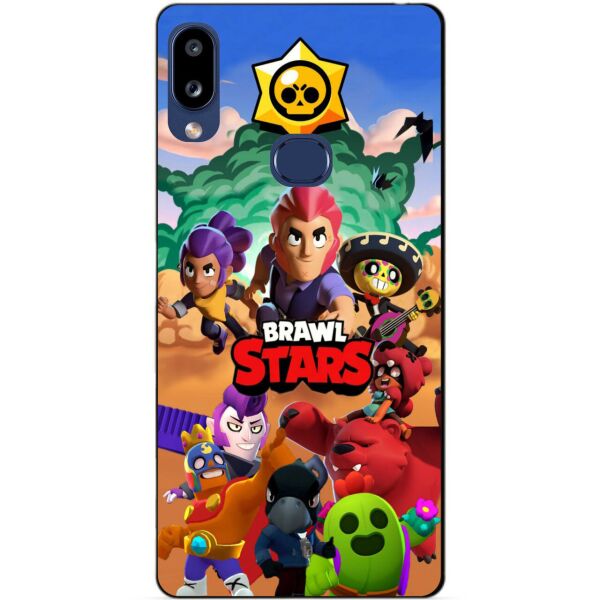

Силиконовый бампер чехол Candy для Samsung A10s с рисунком Brawl Stars