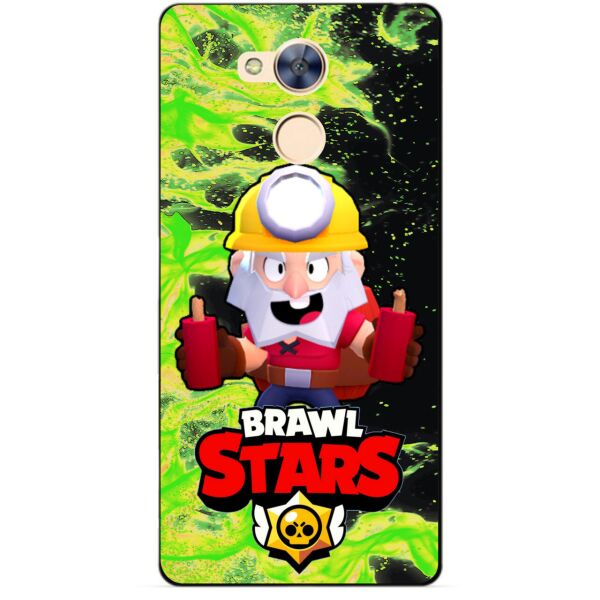 

Силиконовый бампер чехол Candy для Huawei Honor 6a с Героем Brawl Stars Динамайк