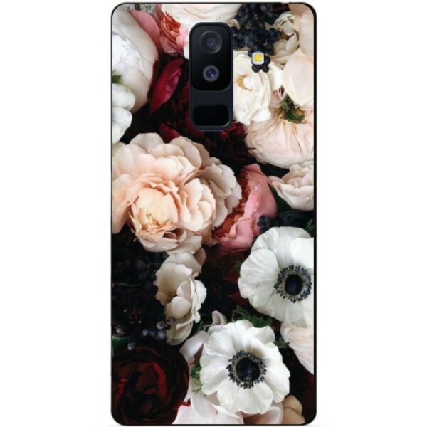 

Чехол силиконовый Candy для Samsung A6 Plus с рисунком Белые маки