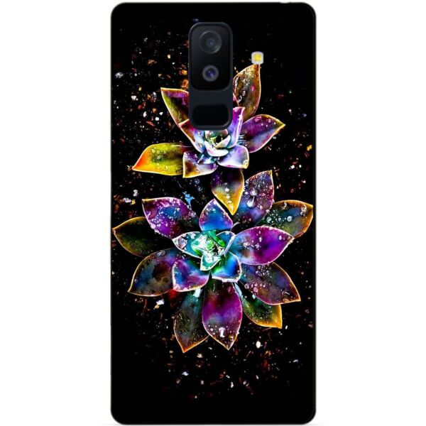 

Чехол силиконовый Candy для Samsung A6 Plus с рисунком Волшебные цветы