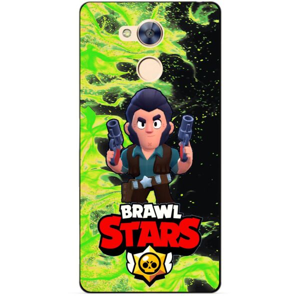 

Силиконовый бампер чехол Candy для Huawei Honor 6a с Героем Brawl Stars Кольт